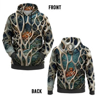 Skeleton Pumpkin Halloween Fishing Hoodie