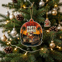 Sleigh The Waves Party Barge Ornament