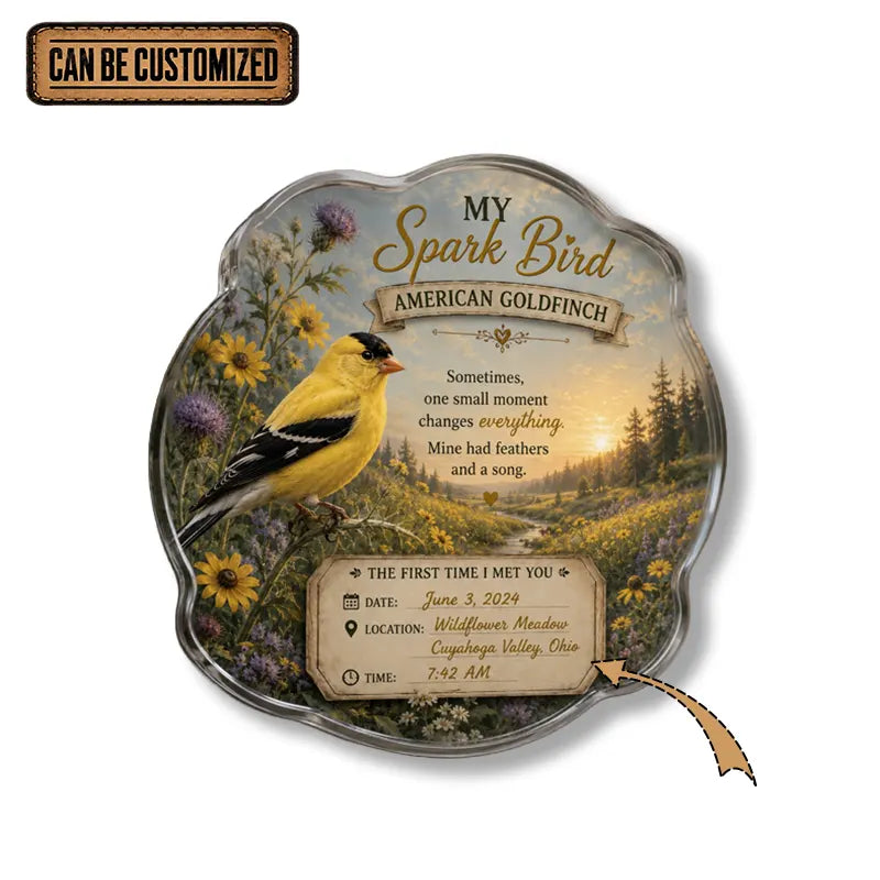Spark Bird Personalized Acrylic Magnet 2026