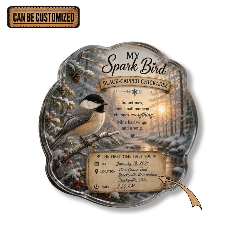 Spark Bird Personalized Acrylic Magnet 2026