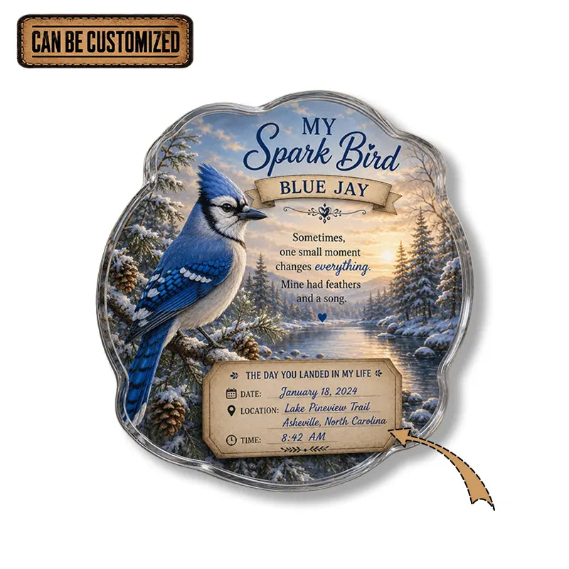 Spark Bird Personalized Acrylic Magnet 2026