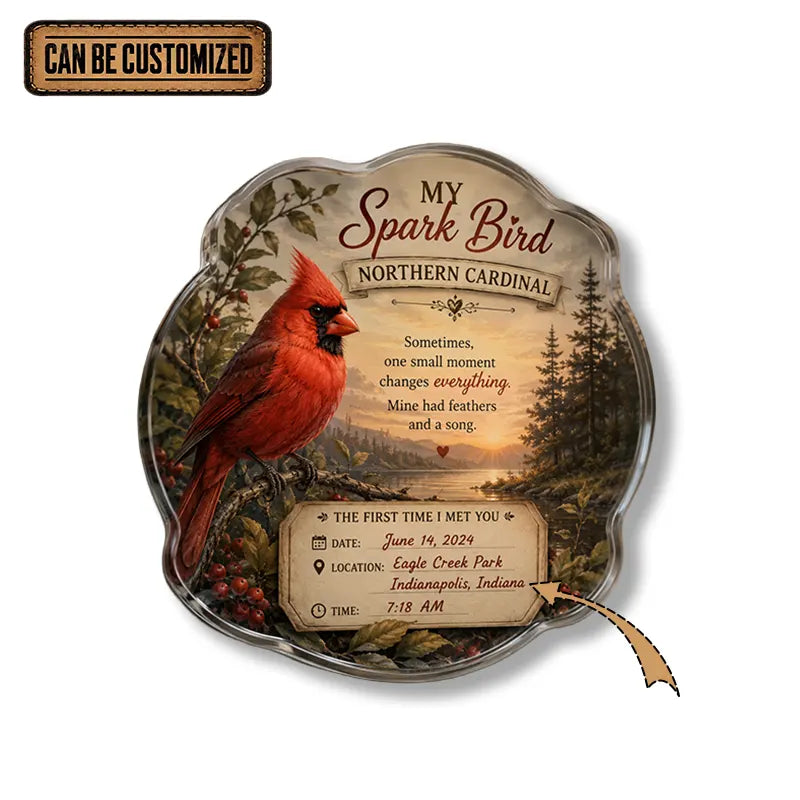 Spark Bird Personalized Acrylic Magnet 2026