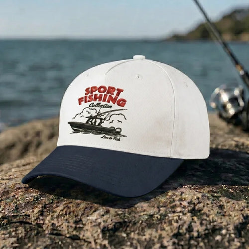 Sport Fishing Collection Embroidered Fishing Cap