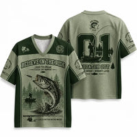Squatch Out Fish More Worry Less Fishing Jersey