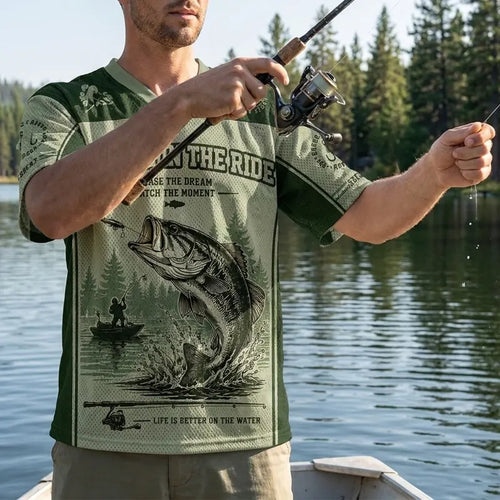 Squatch Out Fish More Worry Less Fishing Jersey