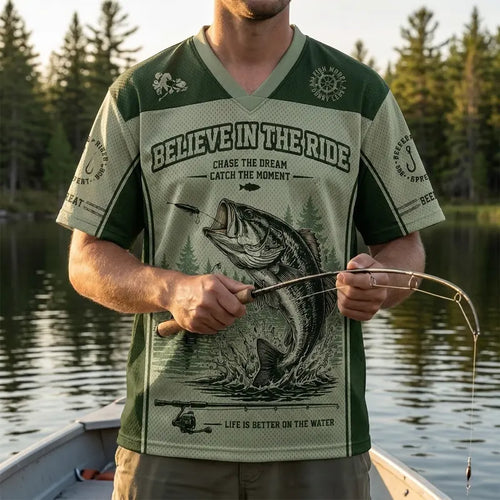 Squatch Out Fish More Worry Less Fishing Jersey