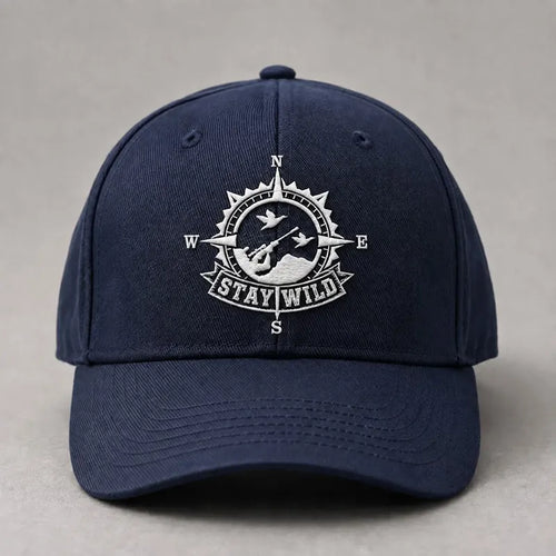 Stay Wild Compass Embroidered Cap