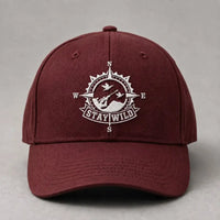 Stay Wild Compass Embroidered Cap
