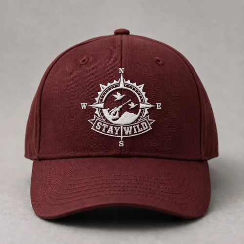 Stay Wild Compass Embroidered Cap
