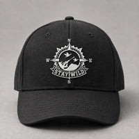 Stay Wild Compass Embroidered Cap