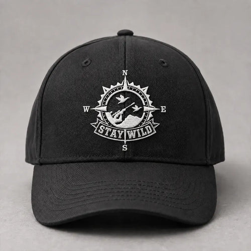 Stay Wild Compass Embroidered Cap