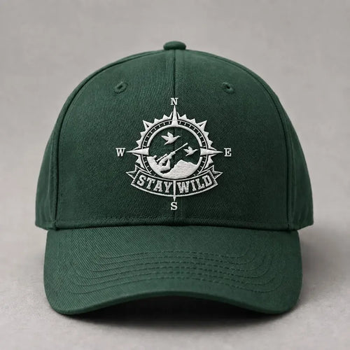 Stay Wild Compass Embroidered Cap