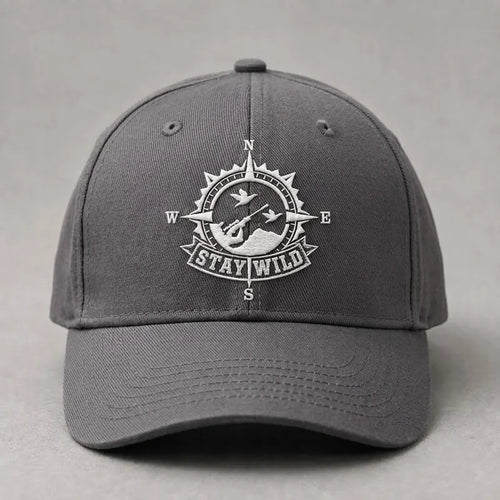 Stay Wild Compass Embroidered Cap