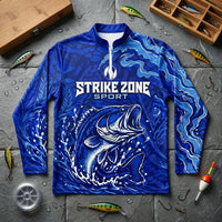 Strike Zone Sport Fishing Polo Long Sleeve Shirt