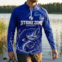 Strike Zone Sport Fishing Polo Long Sleeve Shirt