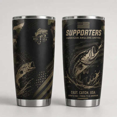 Supporters American Anglers United 20oz Skinny Tumbler