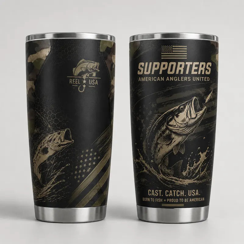 Supporters American Anglers United 20oz Skinny Tumbler