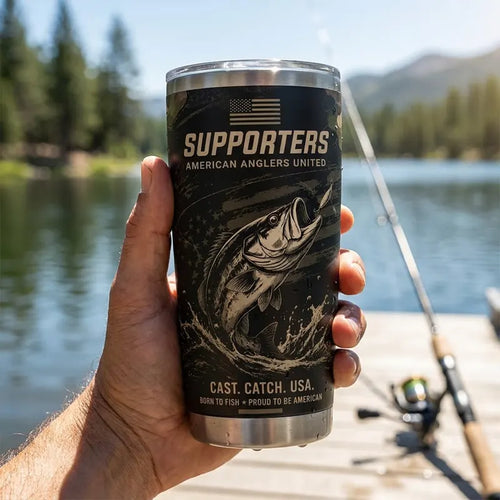 Supporters American Anglers United 20oz Skinny Tumbler