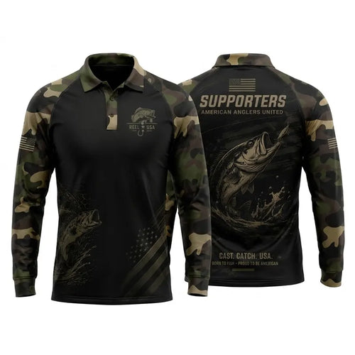Supporters American Anglers United Polo Long Sleeve Shirt