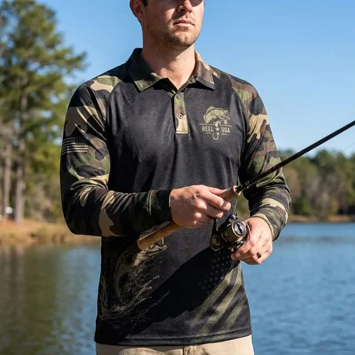 Supporters American Anglers United Polo Long Sleeve Shirt