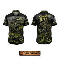 Swamp Bite Reel The Fright Halloween Hawaiian Shirt