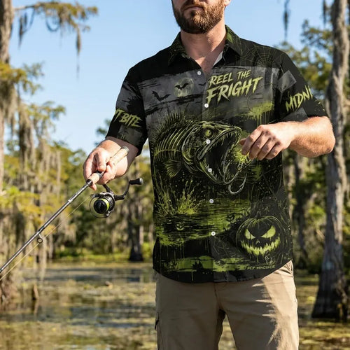 Swamp Bite Reel The Fright Halloween Hawaiian Shirt