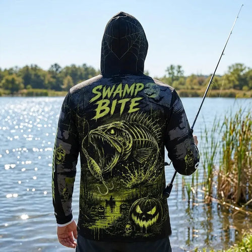 Swamp Bite Reel The Fright Halloween Hoodie