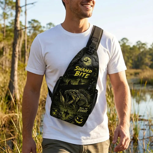Swamp Bite Reel The Fright Halloween Sling Bag