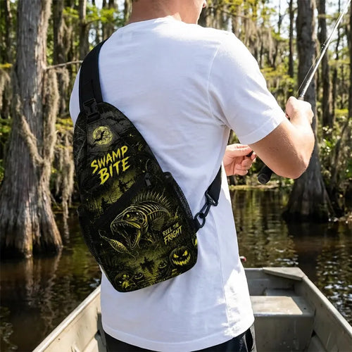 Swamp Bite Reel The Fright Halloween Sling Bag