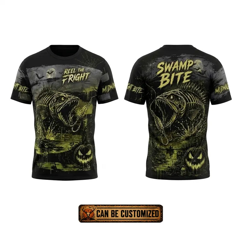 Swamp Bite Reel The Fright Halloween T-Shirt