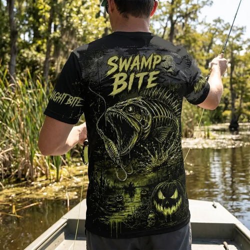 Swamp Bite Reel The Fright Halloween T-Shirt