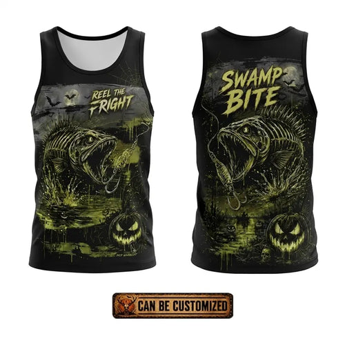 Swamp Bite Reel The Fright Halloween Tank Top