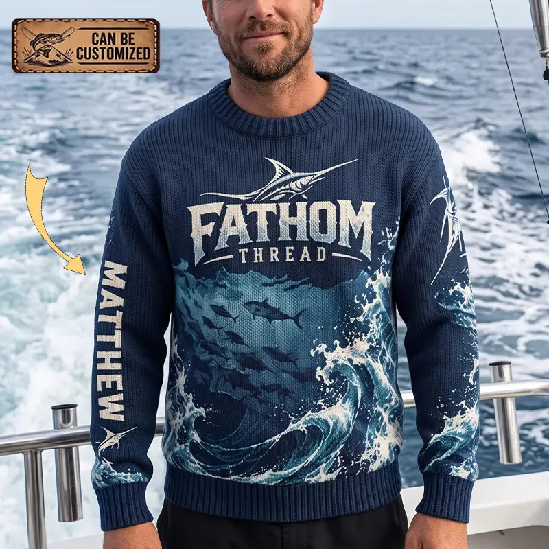 Fathom Thread Swordfish Ocean Fishing Sweater