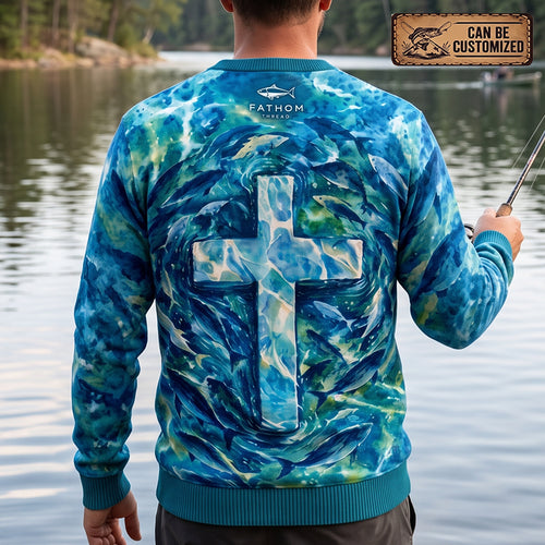 Savior Christian Ocean Fishing Sweater