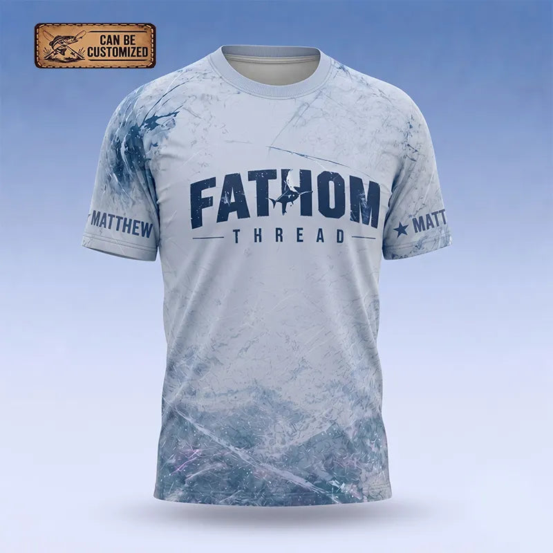 Personalized Fathom Thread Custom Marlin Strike Fishing T-Shirt