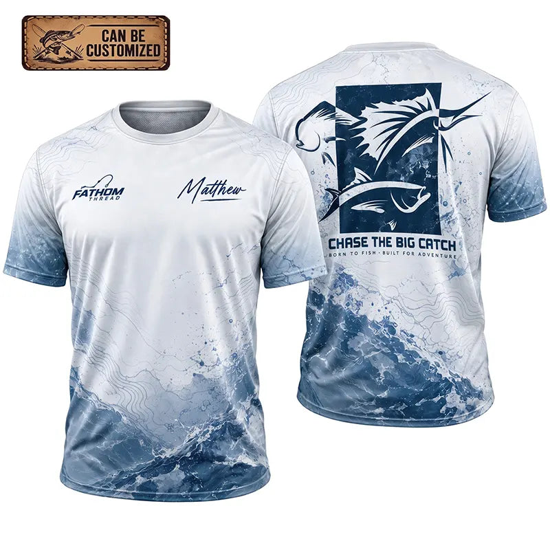 Personalized Sailfish Big Catch Fishing Adventure T-Shirt