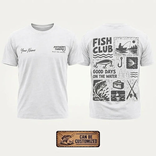 Personalized Fish Club Good Days On The Water T-Shirt