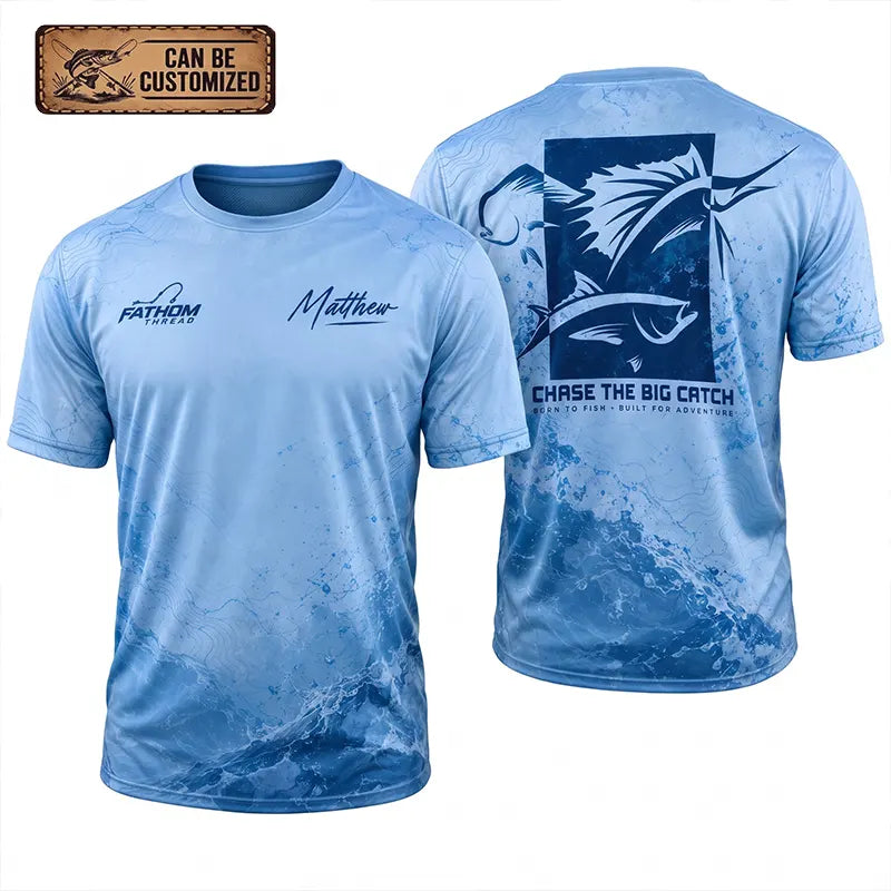 Personalized Sailfish Big Catch Fishing Adventure T-Shirt