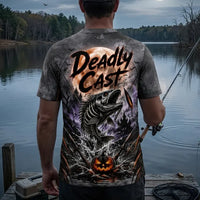 Deadly Cast Halloween Fishing T-Shirt