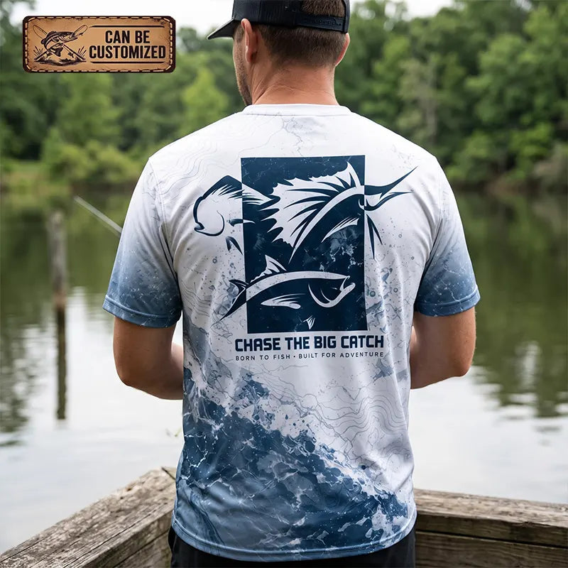 Personalized Sailfish Big Catch Fishing Adventure T-Shirt