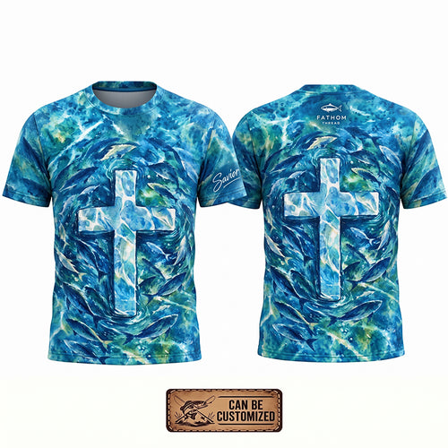 Savior Christian Ocean Fishing T-Shirt