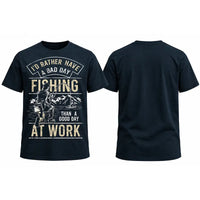 I'd Rather Have A Bad Day Fishing Vintage Outdoor T-Shirt