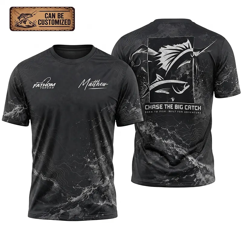 Personalized Sailfish Big Catch Fishing Adventure T-Shirt