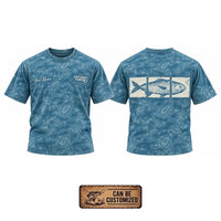 Personalized Fathom Thread Underwater Fish Camo T-Shirt