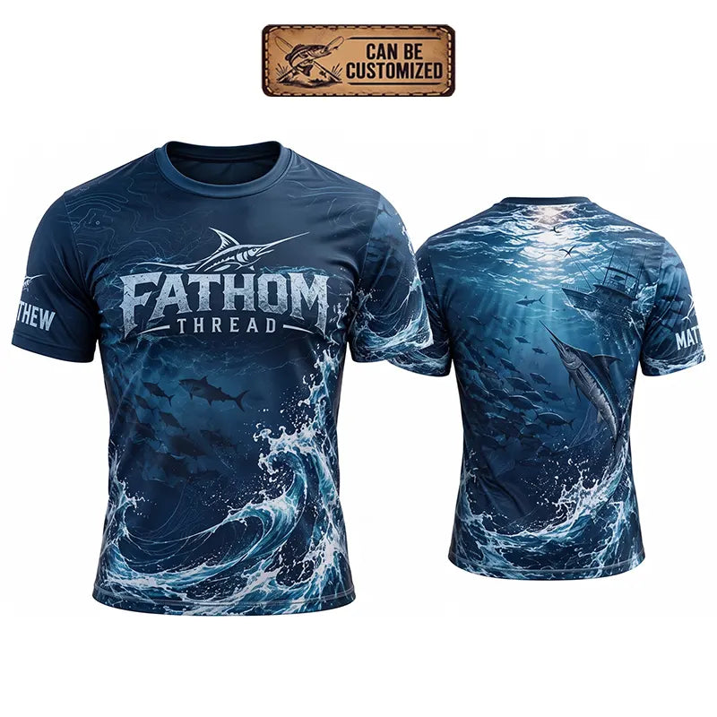 Fathom Thread Swordfish Ocean Fishing T-Shirt