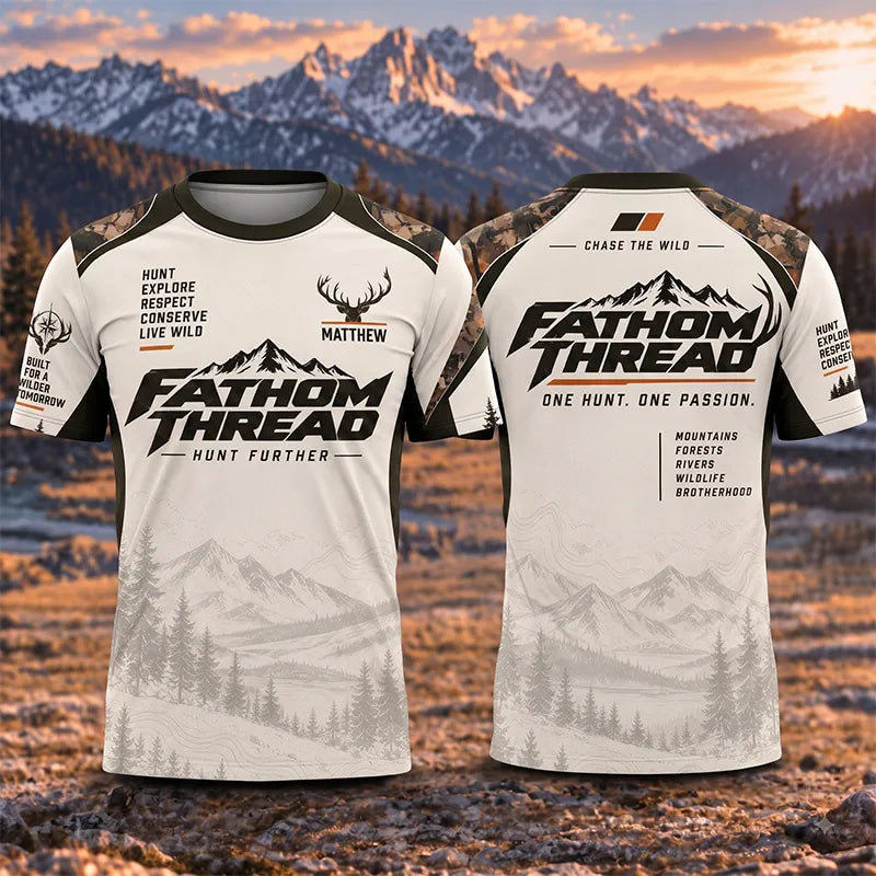 Fathom Thread Hunting Outdoor Camo Landscape T-Shirt