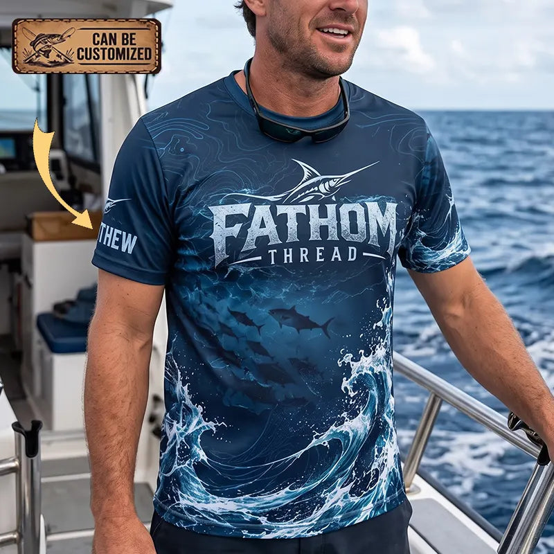 Fathom Thread Swordfish Ocean Fishing T-Shirt