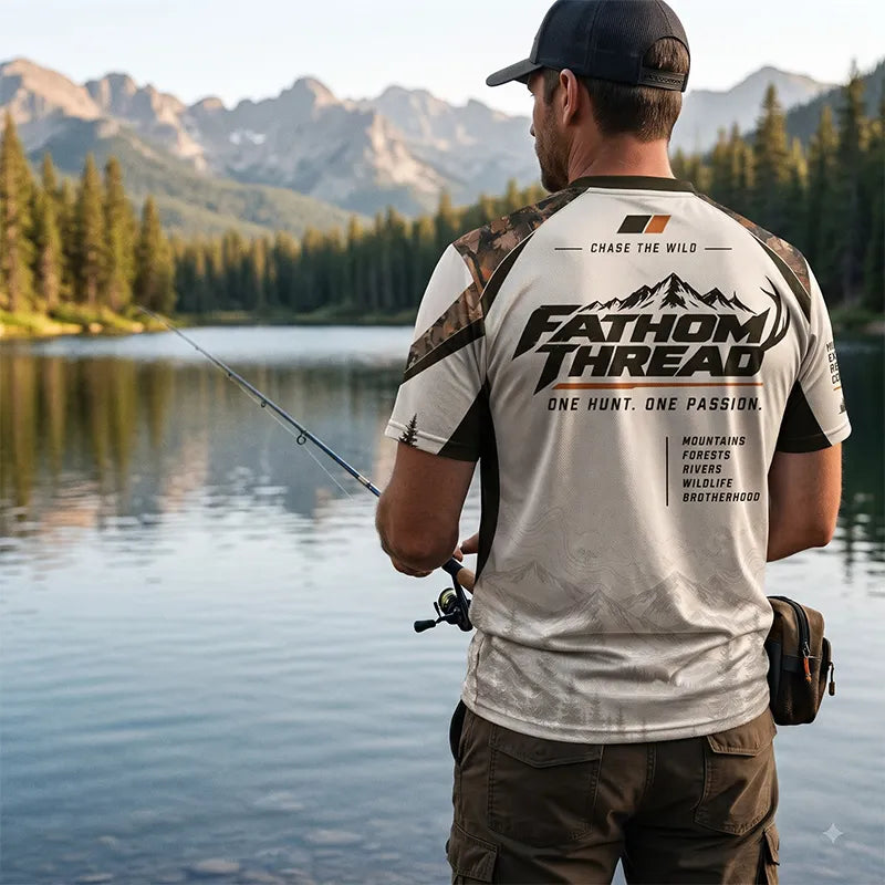 Fathom Thread Hunting Outdoor Camo Landscape T-Shirt