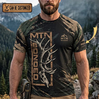 Personalized MTN Bonded Let's Go Hunting Camo T-Shirt