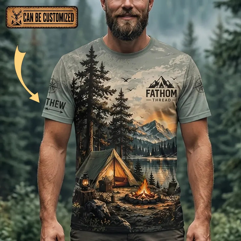 Camping Wilderness Scenic All Over Print T-Shirt
